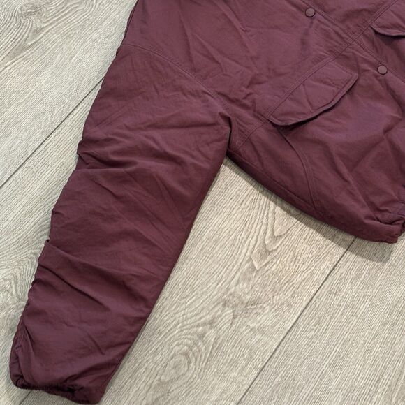 Free People Movement FP Off the Bleachers Coaches Wine Purple Jacket XS - Picture 9 of 15